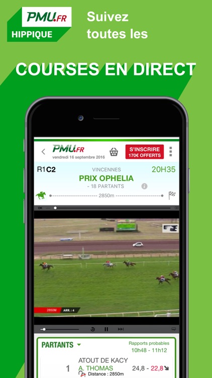 PMU Hippique - Turf, Quinté, Tiercé, Pari, Prono