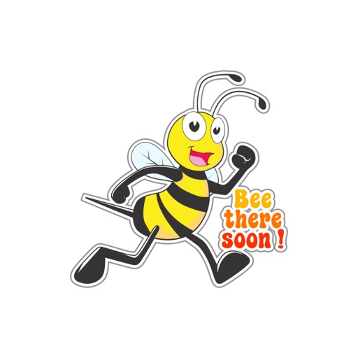 Funky Bee stickers by NestedApps Stickers iOS App