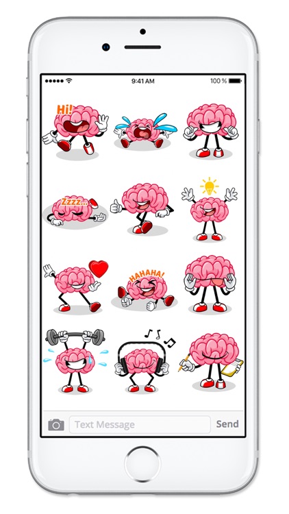 Brain Emojis Share Your Feelings Emoticon Stickers
