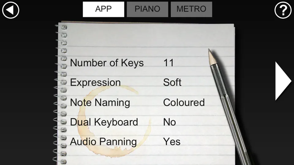 Скриншот Pianist на iPhone 5