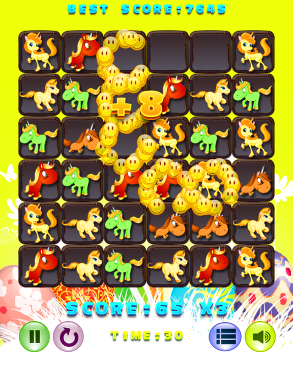 The Unicorn Horse Best Match 3 Games iPad screenshot