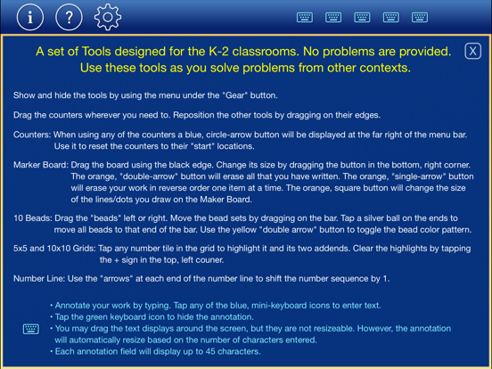 K-2 Math Tools iPad screenshot