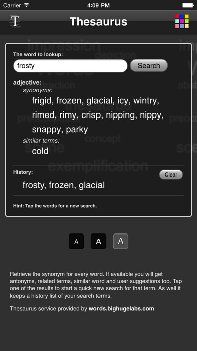 Thesaurus App screenshot1