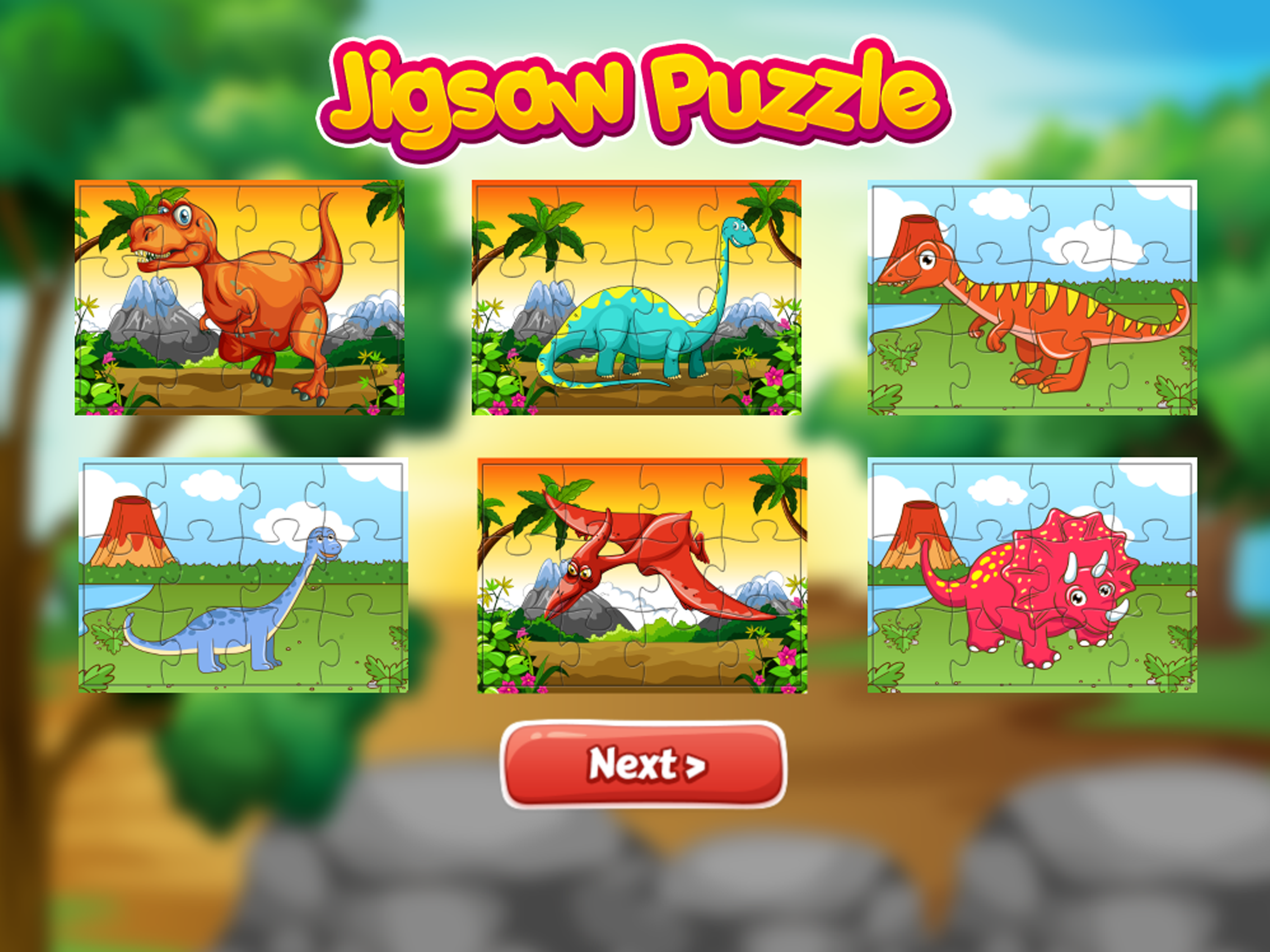 Dinosaur Park Jigsaw Puzzle Jurassic Dino World
