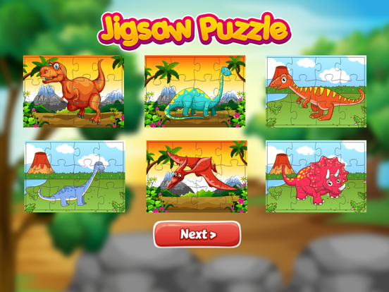 Dinosaur Park Jigsaw Puzzle Jurassic Dino World iPad screenshot