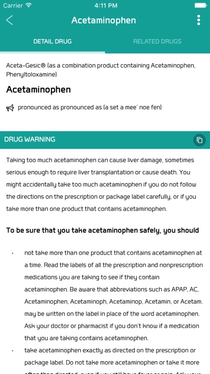 Algostudio's Drug Guide