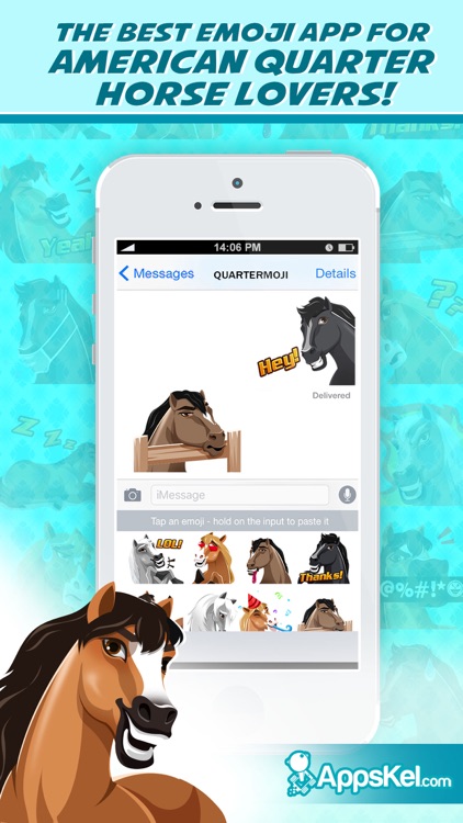 Quartermoji: American Quarter Horse Emoji Stickers