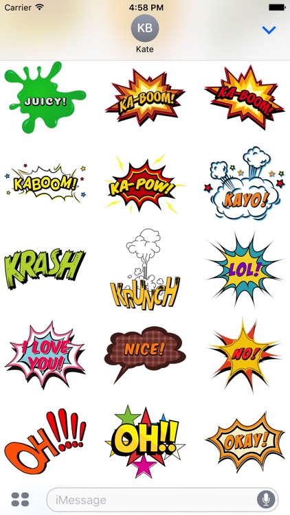 Comic Stickers #1-Pop Art for iMessage