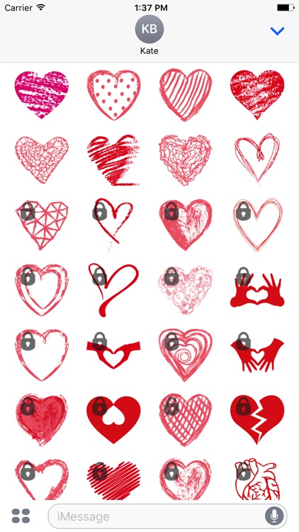 Hearts, Love & Valentine's Stickers