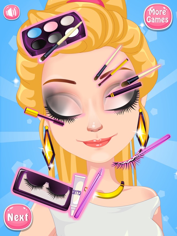 Summer Smoky Makeup Tutorial - Girl Salon Games iPad screenshot