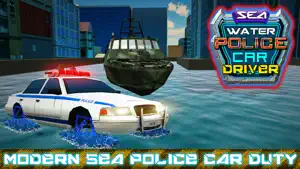 Sea Water Police Car Driver & Crime Chase Sim screenshot #2 for iPhone