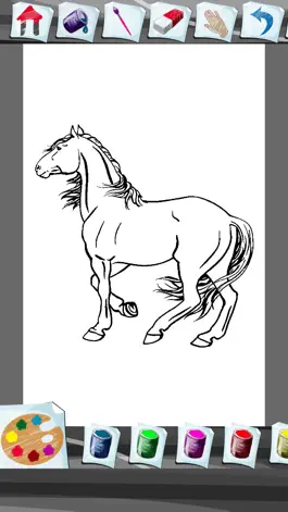 Game screenshot Horse Coloring Book App hack