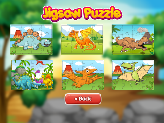 Dinosaur Park Jigsaw Puzzle Jurassic Dino World iPad screenshot