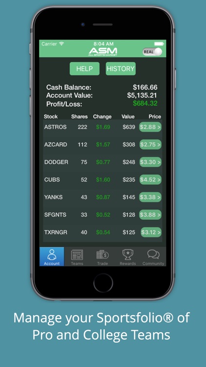 ASM - AllSportsMarket Global Sports Stock Market