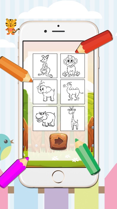 How to cancel & delete Kids Coloring Book monkey and frinds animal from iphone & ipad 3