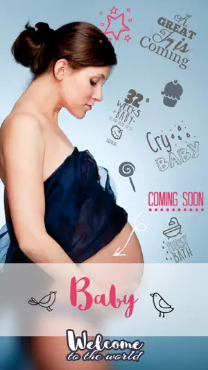 Baby Photo Story - Pregnancy Milestones Camera screenshot 1