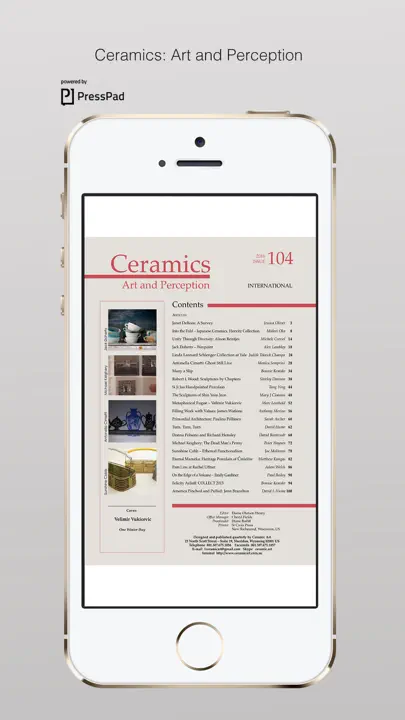 Ceramics: Art And Perception iPhone Screenshot 2
