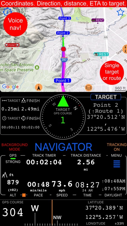Compass 55. GPS tactical nav & survival tool kit