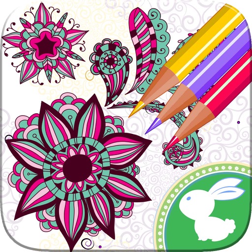 Mandala Coloring Book Adults Calm Color Therapy icon