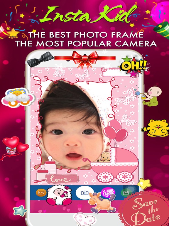 Screenshot #4 pour Insta Kid Photo Frame -  Babe photo collage - cute