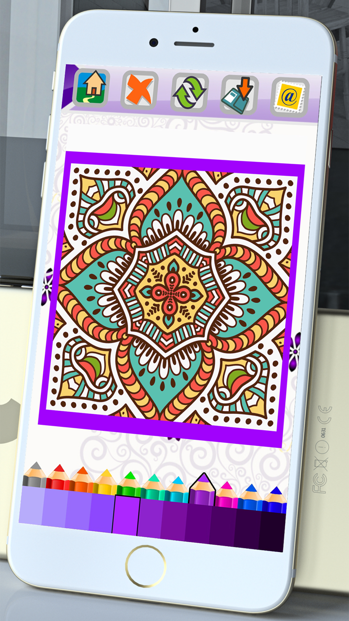 Mandala Coloring Book Adults Calm Color Therapy