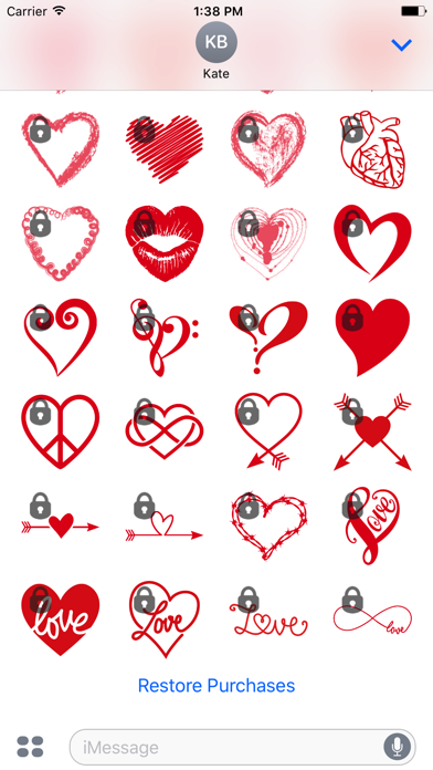 Hearts, Love & Valentine's Stickers Screenshot 3 - AppWisp.com Hearts, Love & Valentine's Stickers Screenshot 3 - AppWisp.com