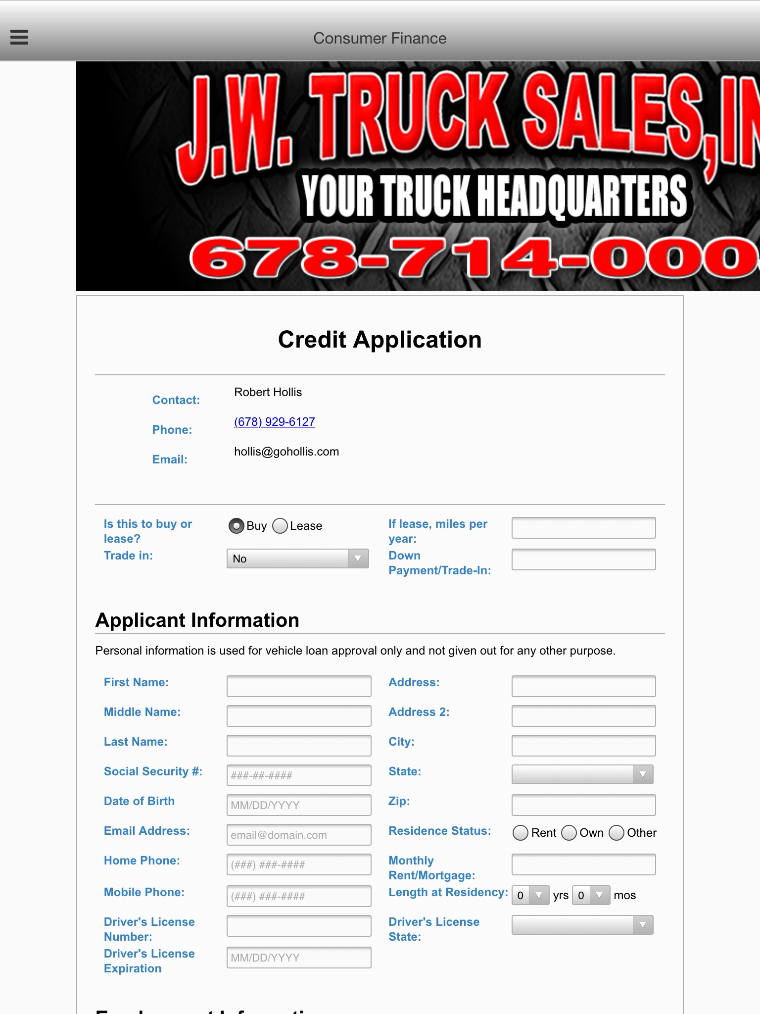 JW Truck Sales App screenshot 3