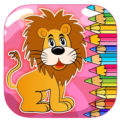Coloring Book Lion Game For Kids Edition