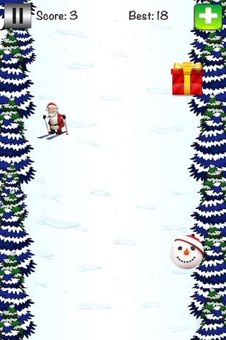 Skiing Santa - Classic Skiing Game screenshot 2