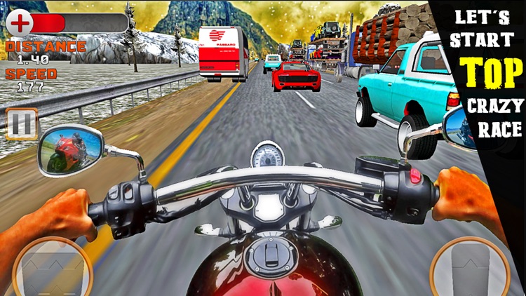 VR Crazy Bike Race: Traffic Racing Free screenshot-3