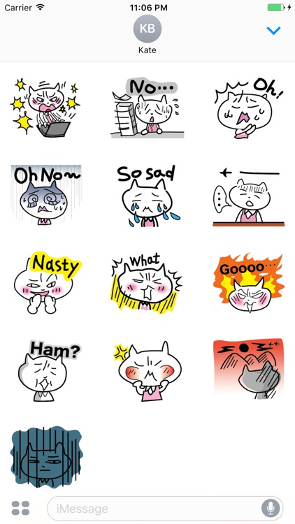 Ginger The Lovely Little Cat Stickers