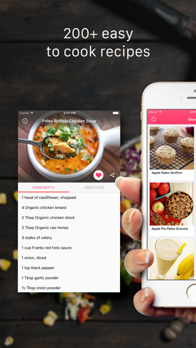 Screenshot #1 pour Paleo Recipes: Healthy cooking recipes & videos