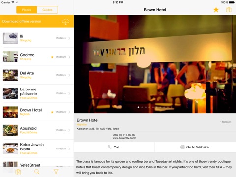 Tel Aviv Travel Guide, Planner and Offline Map screenshot 4
