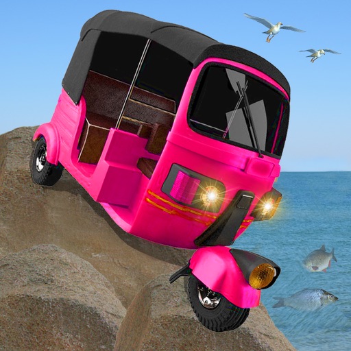 Tuk Tuk Auto Rickshaw Beach Stunts icon