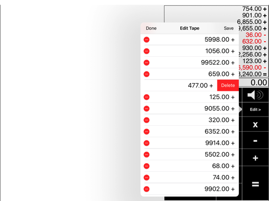 Screenshot #5 pour Adding Tape Printing Calculator with virtual tape