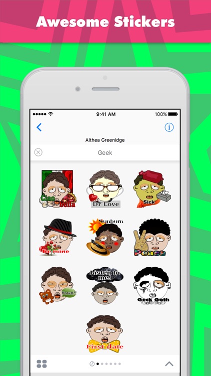 Geek stickers by Alade Expressions