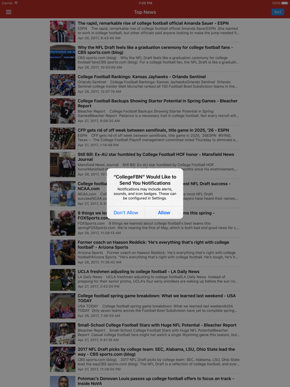 Screenshot #4 pour College Football News - Scores, Schedule & Ranking