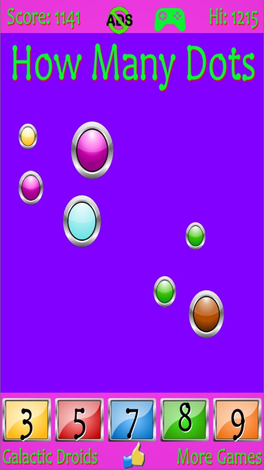 #2. How Many Dots (iOS) By: Galatic Droids