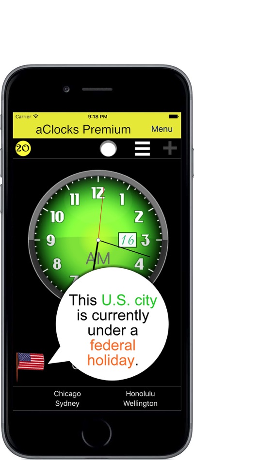 #3. aClocks Premium Analog Clocks (iOS) 由: Tomoyuki Okawa