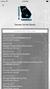 Georgia Tarheels screenshot #1 for iPhone