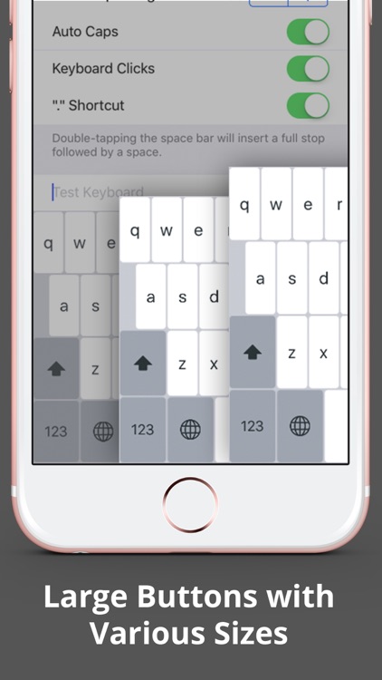 Larger Keyboard – Type Faster w Bigger XL Keys