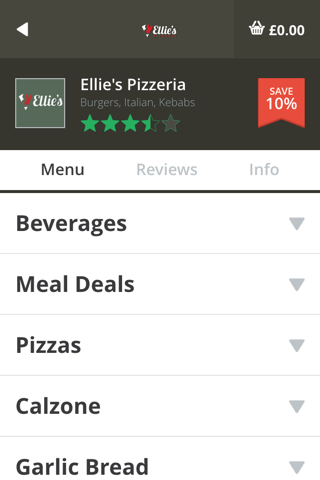 Ellies Pizzeria screenshot 3