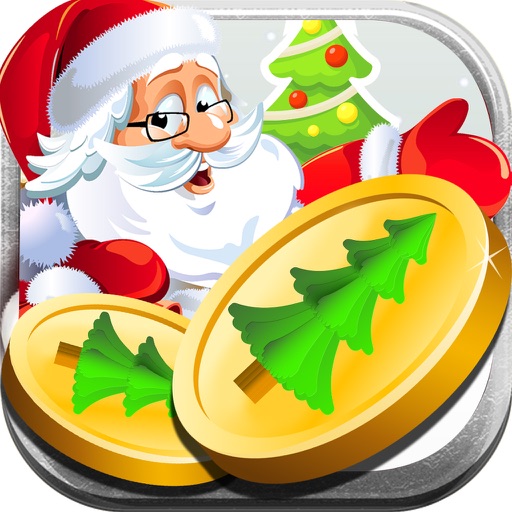 Golden Coin Dozer Pusher Machine :Christmas Casino Icon