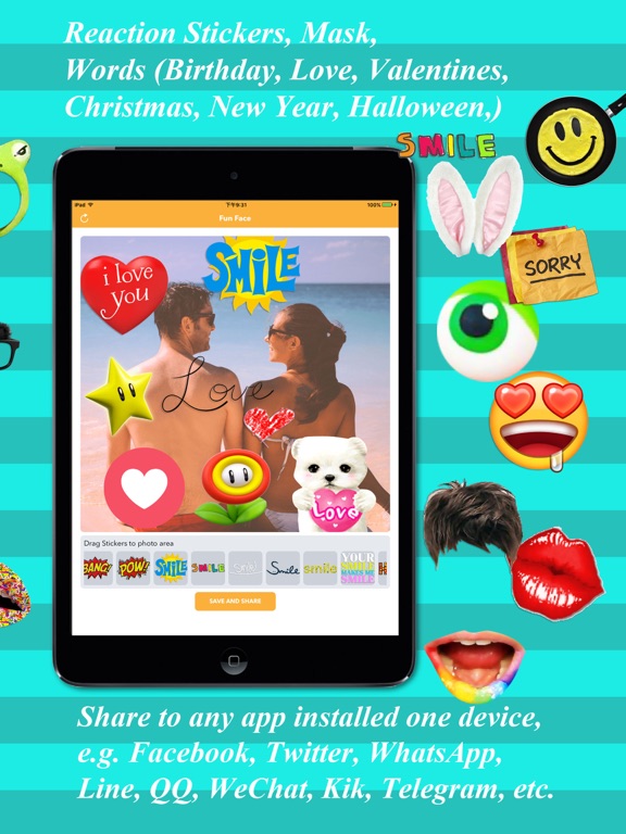 Screenshot #5 pour Fun Face -Funny Photo Filters Stickers Editor