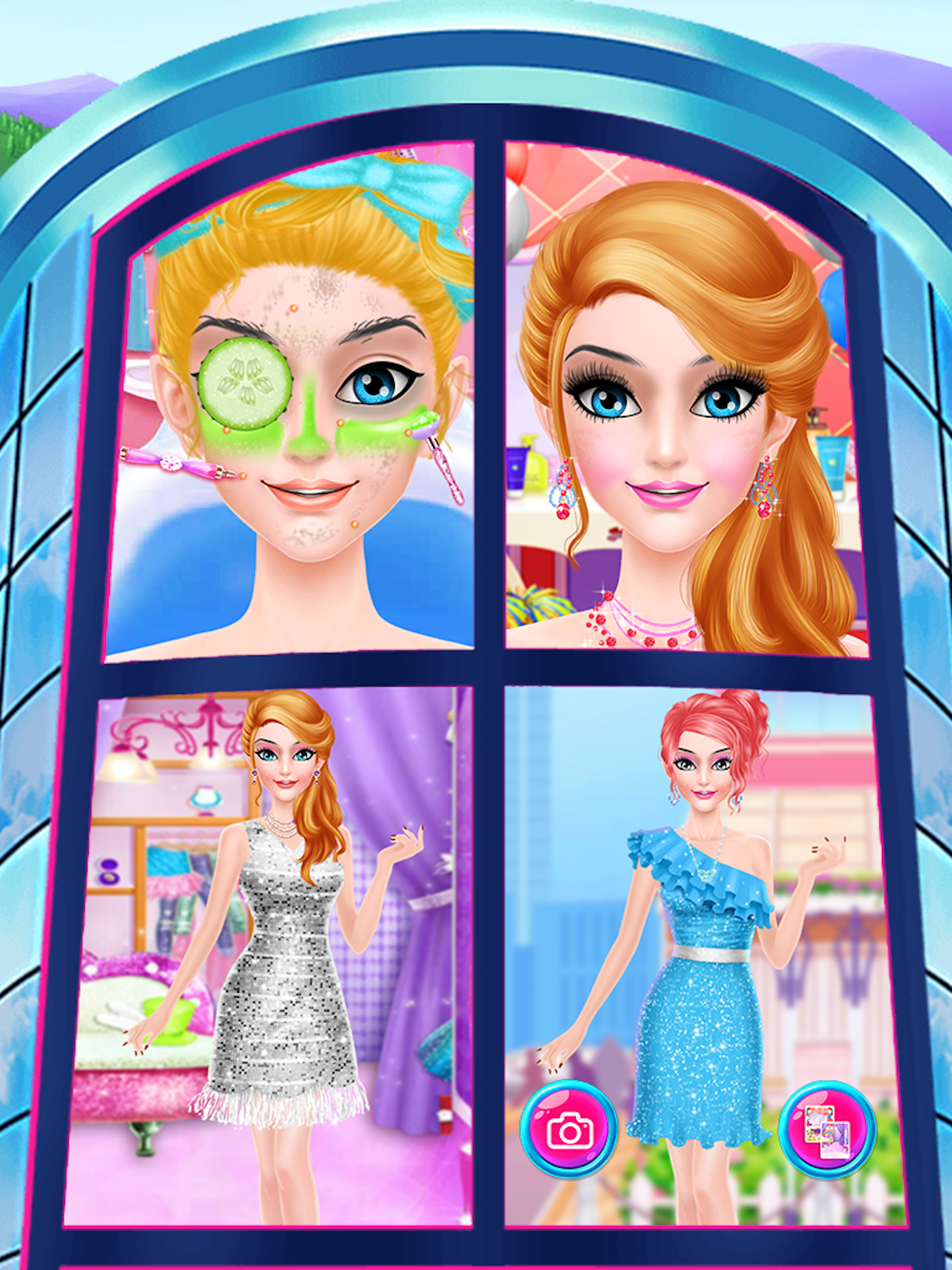 pink princess makeover games for girls screenshot 9