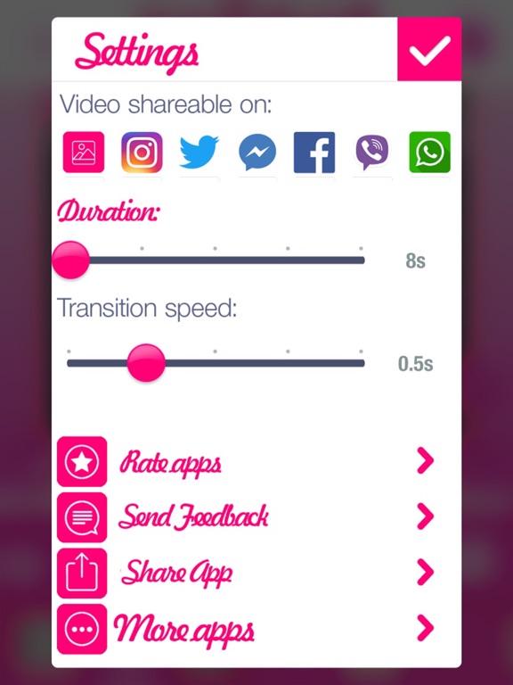Valentine's Day SlideShow - Love Video Editor iPad screenshot 5 - Photo & Video app