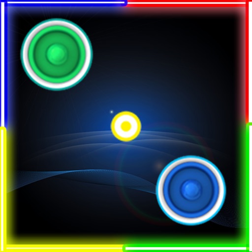 Neon Air Hockey Glow In The Dark Space Table Game icon