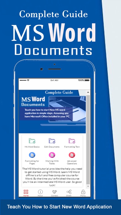 How to cancel & delete Learn Features of MS Word Document from iphone & ipad 1