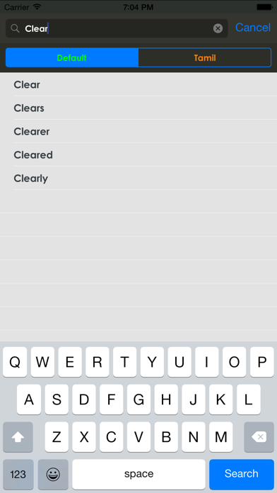 Screenshot #2 pour Tamil Dictionary