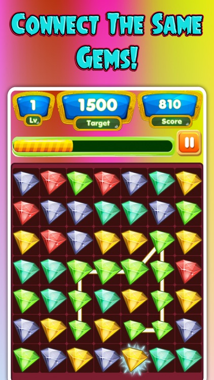 Gem Crush Pop Legend - Connect Gems Free Games